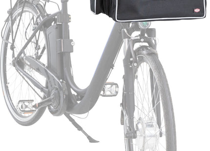 Fahrrad-Frontbox von Trixie in Schwarzgrau für unterwegs