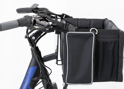 Fahrrad-Frontbox von Trixie in Schwarzgrau für unterwegs