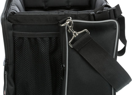 Fahrrad-Frontbox von Trixie in Schwarzgrau für unterwegs