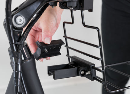 Schwarzer Fahrradkorb von Trixie für die Vorderseite deines Fahrrads