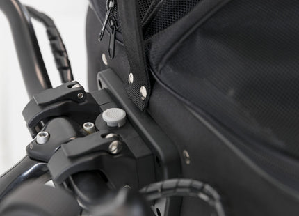 Schwarzer Fahrradkorb von Trixie für die Vorderseite deines Fahrrads