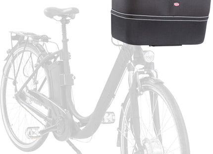 Schwarzer Fahrradkorb von Trixie für die Vorderseite deines Fahrrads