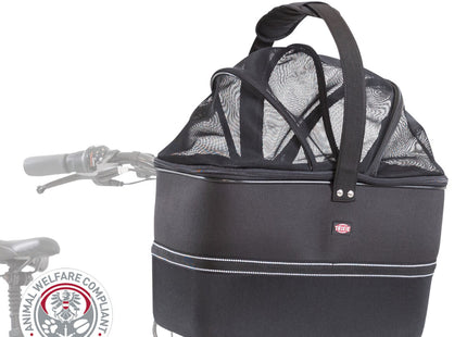 Schwarzer Fahrradkorb von Trixie für die Vorderseite deines Fahrrads