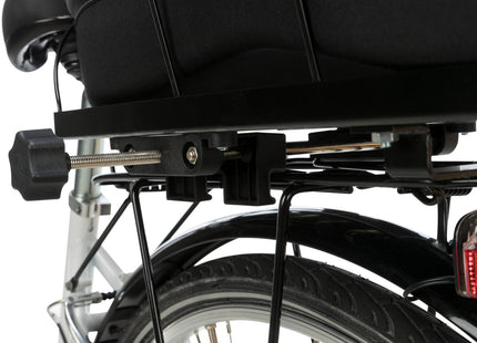Schwarzer Fahrradkorb für breite Gepäckträger von Trixie