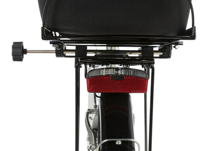 Schwarzer Fahrradkorb für breite Gepäckträger von Trixie