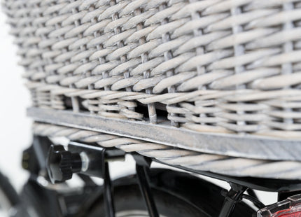 Fahrradkorb aus Weidemetall mit Gitter für Gepäckträger von Trixie