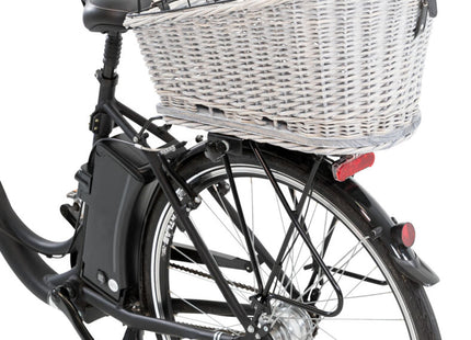 Fahrradkorb aus Weidemetall mit Gitter für Gepäckträger von Trixie