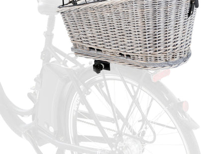 Fahrradkorb aus Weidemetall mit Gitter für Gepäckträger von Trixie