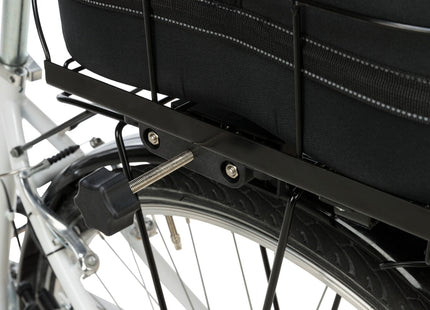 Praktische schwarze Fahrradtasche von Trixie für unterwegs