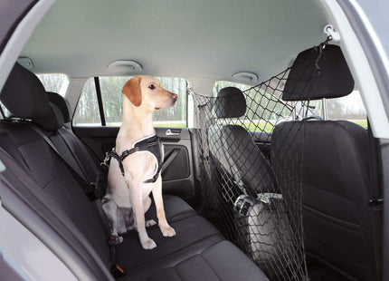 Sicherheitsnetz für Autositz - schwarz, 1x1m, Nylon