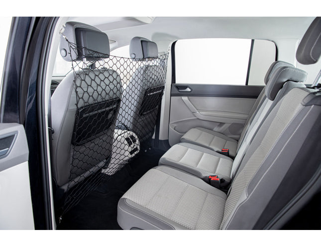 Sicherheitsnetz für Autositz - schwarz, 1x1m, Nylon