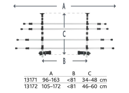Schützendes Auto-Schutzgitter in Silber-Schwarz von Trixie