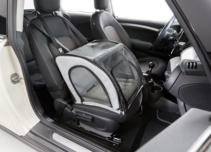 Bequemer Auto-Sitz für Haustiere in Grau-Schwarz