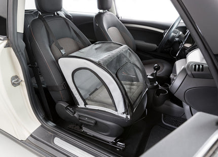 Bequemer Auto-Sitz für Haustiere in Grau-Schwarz