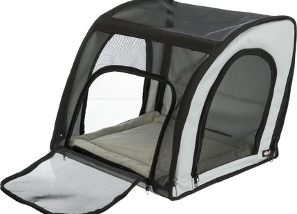 Bequemer Auto-Sitz für Haustiere in Grau-Schwarz