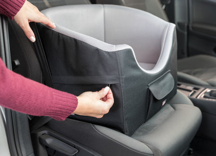 Bequemer Trixie Autositz in Schwarzgrau für unterwegs