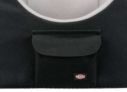 Bequemer Trixie Autositz in Schwarzgrau für unterwegs