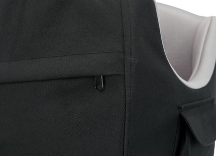 Bequemer Trixie Autositz in Schwarzgrau für unterwegs