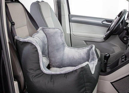 Bequemer Trixie Autositz in Schwarzgrau für unterwegs