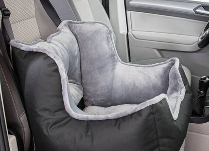 Bequemer Trixie Autositz in Schwarzgrau für unterwegs