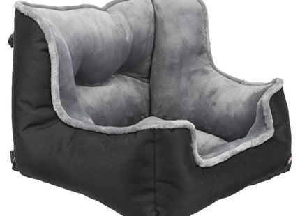 Bequemer Trixie Autositz in Schwarzgrau für unterwegs