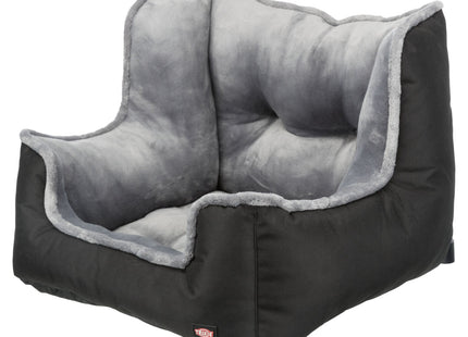 Bequemer Trixie Autositz in Schwarzgrau für unterwegs