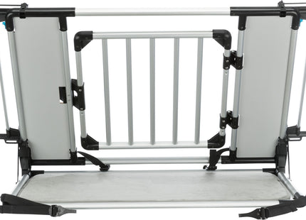 Schützendes Universal-Heckgitter in Silber-Schwarz von Trixie