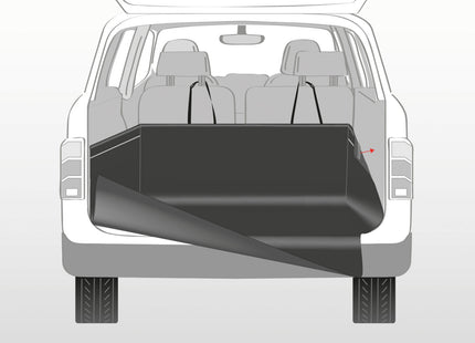 Schwarze Kofferraum-Schondecke von Trixie für Haustiere