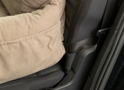 Trixie Autositz doppelt taupe – Hundesitz für zwei Hunde