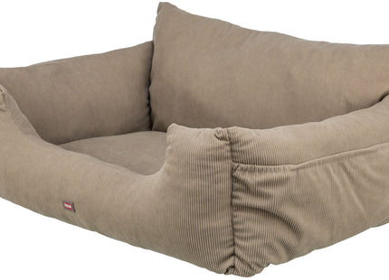 Trixie Autositz doppelt taupe – Hundesitz für zwei Hunde