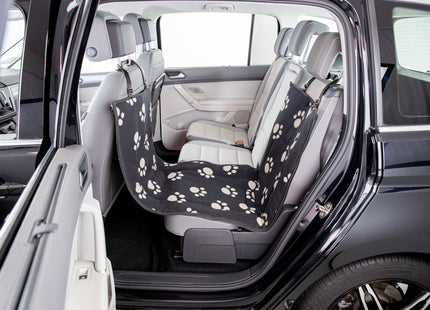 Schwarze/beige Auto-Schondecke mit Seitenwänden von Trixie