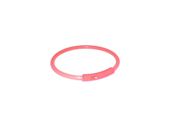 Leuchtendes orangefarbenes Halsband für Hunde, 32 cm Durchmesser