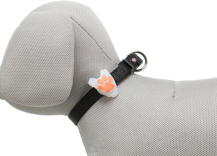 Stylischer weisser Trixie Flasher mit Motiv für Hunde