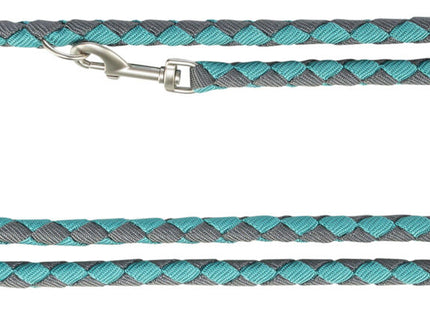 Trixie Cavo V-Leine – verstellbare Hundeleine aqua/grafit