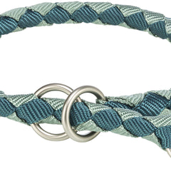 Trixie Cavo Zug-Stopp-Halsband – petrol/salbei, Grösse M-L