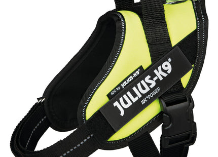 Sicher! Hier ist eine passende Bild-Alt-Text-Beschreibung für das Trixie Julius-K9 IDC Geschirr in Neongelb:

"Robustes Julius-K9 IDC Geschirr in auffällig