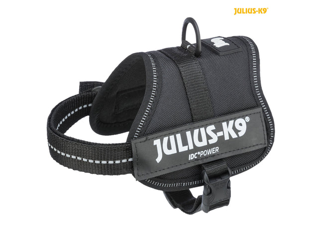 Trixie Julius-K9 Powergeschirr – schwarz, 33-45 cm