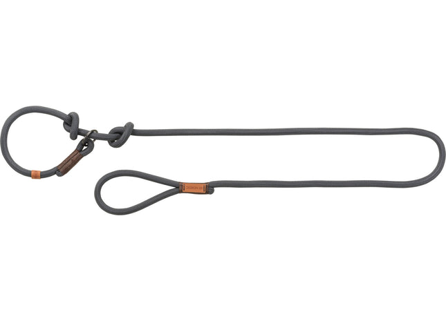 Stylische Nordic Retrieverleine in Dunkelgrau-Braun