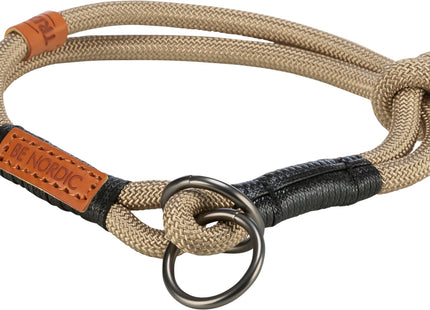 Stilvolles Zug-Stopp Halsband in Sandschwarz von Trixie be Nordic