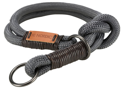 Stilvolles Zug-Stopp-Halsband in Dunkelgrau-Braun von Trixie Be Nordic