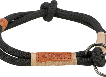 Schwarzsand Zug-Stopp Halsband von Trixie - nordisches Design für stilvolle Hunde