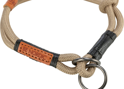 Stilvolles Zug-Stopp Halsband in Sandschwarz von Trixie be Nordic