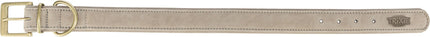 Trixie Pure Halsband - Leder, hellgrau, XS