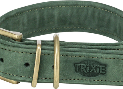 Trixie Pure Halsband - Leder, salbei, XS 25-31cm