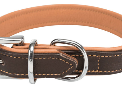 Bequemes Trixie Active Halsband in Braun-Hellbraun für aktive Hunde