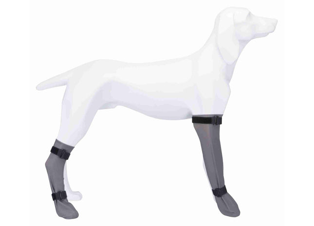 Schützende graue Silikonschutzsocke von Trixie für Haustiere