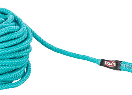 Robuste Trixie Schleppleine mit Trigger-Snap-Haken in Ozeanblau