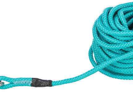 Robuste Trixie Schleppleine mit Trigger-Snap-Haken in Ozeanblau