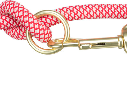 Trixie Soft Rope V-Leine - rot/creme, doppelte Leine