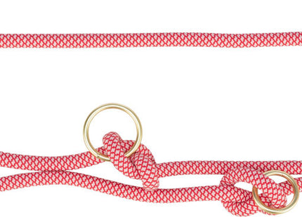 Trixie Soft Rope V-Leine - rot/creme, doppelte Leine
